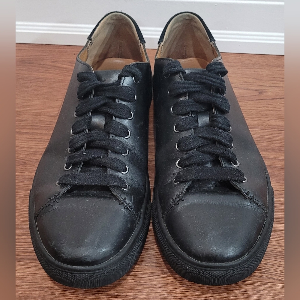 Polo Ralph Lauren black Jermaine Leather shoes size 9
